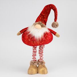 Фигурка телескопическая "Празднечный гном", 60 см, изображение 2 ᐒ купить на  ❤ Like7km.com.ua