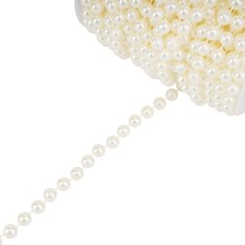 Гирлянда из бусин, кремовая, 15 м, изображение 5 ᐒ купить на  ❤ Like7km.com.ua