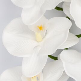 Искусственная орхидея, белая, 95 см, изображение 3 ᐒ купить на  ❤ Like7km.com.ua