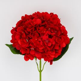 Искусственная гортензия, красная, 67 см, изображение 2 ᐒ купить на  ❤ Like7km.com.ua