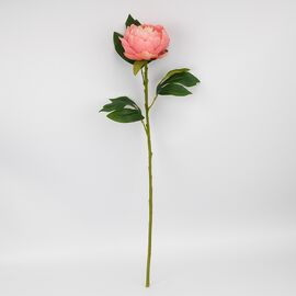 Искусственный пион, кремово-розовый, 70 см, изображение 4 ᐒ купить на  ❤ Like7km.com.ua