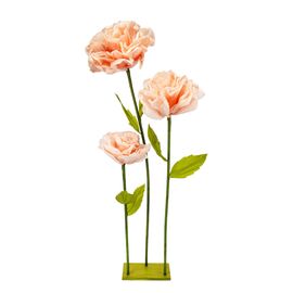 Большие ростовые декоративные цветы на стойке, пудровые, 155 см, изображение 2 ᐒ купить на  ❤ Like7km.com.ua