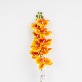 Искусственная орхидея, оранжевая, 57 см, изображение 3 ᐒ купить на  ❤ Like7km.com.ua