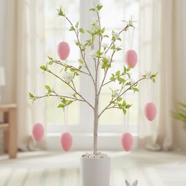 Набор из 6 подвесных флоковых крашанок, розовый, 6 см, изображение 2 ᐒ купить на  ❤ Like7km.com.ua