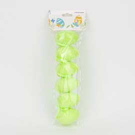 Набор из 6 подвесных флоковых крашанок, зеленый, 6 см, изображение 4 ᐒ купить на  ❤ Like7km.com.ua