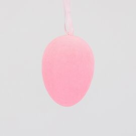 Набор из 3 подвесных флоковых крашанок, розовый, 9,5 см, изображение 2 ᐒ купить на  ❤ Like7km.com.ua