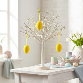 Набор из 3 подвесных флоковых крашанок, желтый, 9,5 см, изображение 4 ᐒ купить на  ❤ Like7km.com.ua