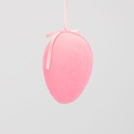 Крашанка флоковая подвесная, розовая, 14 см, изображение 3 ᐒ купить на  ❤ Like7km.com.ua