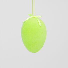 Крашанка флоковая подвесная, зеленая, 14 см, изображение 3 ᐒ купить на  ❤ Like7km.com.ua