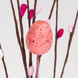 Пасхальная декоративная веточка с крашанками, 42 см, изображение 3 ᐒ купить на  ❤ Like7km.com.ua