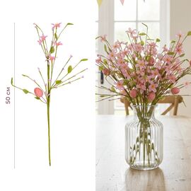 Пасхальная декоративная веточка "Первые цветы", 50 см, изображение 3 ᐒ купить на  ❤ Like7km.com.ua