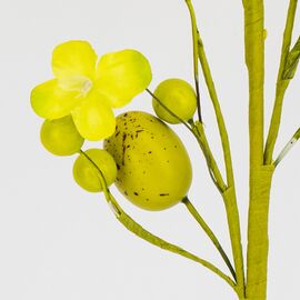 Пасхальная декоративная веточка "Зеленые крашанки", 57 см, изображение 2 ᐒ купить на  ❤ Like7km.com.ua