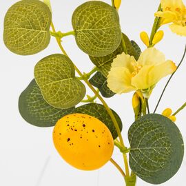 Пасхальная декоративная веточка "Желтая крашанка", 26 см, изображение 4 ᐒ купить на  ❤ Like7km.com.ua