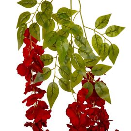 Искусственная свисающая ветвь "Глициния", красная, 103 см, изображение 2 ᐒ купить на  ❤ Like7km.com.ua