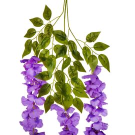 Искусственная свисающая ветвь "Глициния", сиреневая, 103 см, изображение 2 ᐒ купить на  ❤ Like7km.com.ua