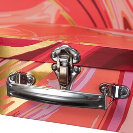 Набор с 3 коробок "Чемодан" красный, изображение 3 ᐒ купить на  ❤ Like7km.com.ua