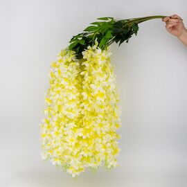 Набор из 12 свисающих веток "Глициния желтая", 103 см, изображение 2 ᐒ купить на  ❤ Like7km.com.ua