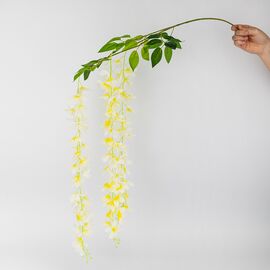 Набор из 12 свисающих веток "Глициния желтая", 103 см, изображение 3 ᐒ купить на  ❤ Like7km.com.ua