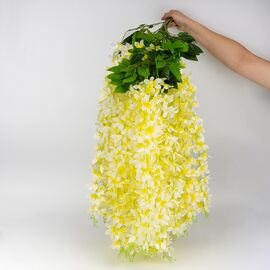 Набор из 12 свисающих веток "Глициния желтая", 103 см, изображение 5 ᐒ купить на  ❤ Like7km.com.ua