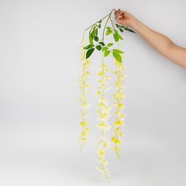Набор из 12 свисающих веток "Глициния желтая", 103 см, изображение 6 ᐒ купить на  ❤ Like7km.com.ua