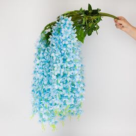Набор из 12 свисающих веток "Глициния голубая", 103 см, изображение 2 ᐒ купить на  ❤ Like7km.com.ua