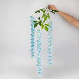 Набор из 12 свисающих веток "Глициния голубая", 103 см, изображение 6 ᐒ купить на  ❤ Like7km.com.ua