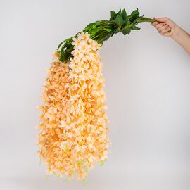 Набор из 12 свисающих веток "Глициния оранжевая", 103 см, изображение 2 ᐒ купить на  ❤ Like7km.com.ua