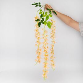 Набор из 12 свисающих веток "Глициния оранжевая", 103 см, изображение 6 ᐒ купить на  ❤ Like7km.com.ua