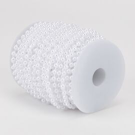 Гирлянда из бусин, белая, 15 м, изображение 3 ᐒ купить на  ❤ Like7km.com.ua