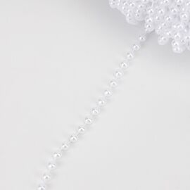 Гирлянда из бусин, белая, 15 м, изображение 5 ᐒ купить на  ❤ Like7km.com.ua