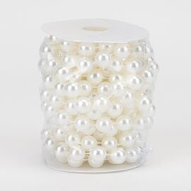 Гирлянда из бусин, кремовая, 15 м, изображение 2 ᐒ купить на  ❤ Like7km.com.ua