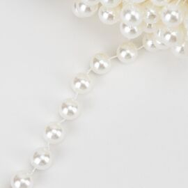 Гирлянда из бусин, кремовая, 15 м, изображение 5 ᐒ купить на  ❤ Like7km.com.ua