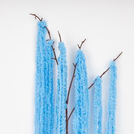 Искусственная свисающая ветка "Амарант", голубая, 120 см, изображение 2 ᐒ купить на  ❤ Like7km.com.ua