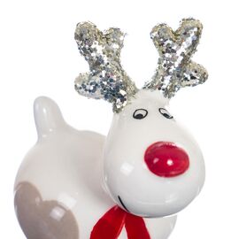 Фигурка "Олень Санты" - белого цвета, изображение 2 ᐒ купить на  ❤ Like7km.com.ua