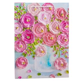 Подарочный пакет "Цветочный этюд", 30*41,5 см * Рандомный выбор дизайна, изображение 3 ᐒ купить на  ❤ Like7km.com.ua