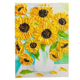 Подарочный пакет "Цветочный этюд", 30*41,5 см * Рандомный выбор дизайна, изображение 4 ᐒ купить на  ❤ Like7km.com.ua