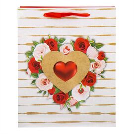 Подарочный пакет "Романтика", 32*26*12 см, изображение 2 ᐒ купить на  ❤ Like7km.com.ua