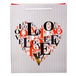 Подарочный пакет "Love", 32*26*12 см, изображение 2 ᐒ купить на  ❤ Like7km.com.ua