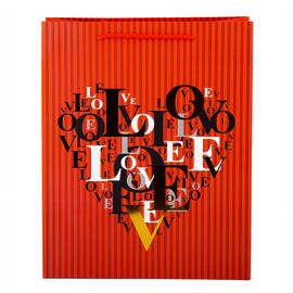 Подарочный пакет "Love", 32*26*12 см, изображение 3 ᐒ купить на  ❤ Like7km.com.ua