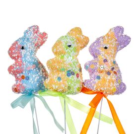 Декор на палочке "Конфетные кролики" (5 см.), изображение 2 ᐒ купить на  ❤ Like7km.com.ua