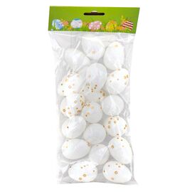 Набор мини пасхальных яиц "Золотые звезды", 18 шт, изображение 2 ᐒ купить на  ❤ Like7km.com.ua