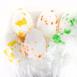 Пасхальные яйца на палочках "Кляксы", 6 шт, изображение 2 ᐒ купить на  ❤ Like7km.com.ua