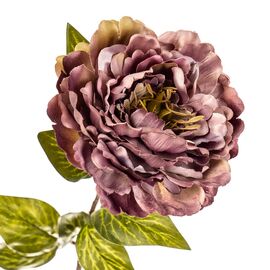 Цветок искусственный "Пионовидная роза темно-фиолетовая", изображение 2 ᐒ купить на  ❤ Like7km.com.ua