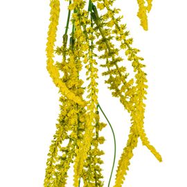 Искусственная ампельная ветвь из цветов, желтая, 87 см, изображение 2 ᐒ купить на  ❤ Like7km.com.ua
