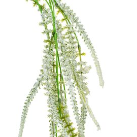 Искусственная ампельная ветвь из цветов, белая, 87 см, изображение 2 ᐒ купить на  ❤ Like7km.com.ua
