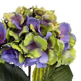 Цветок искусственный "Гортензия лимонно-лиловая", изображение 3 ᐒ купить на  ❤ Like7km.com.ua