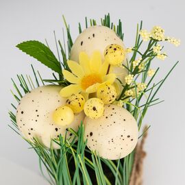 Пасхальная композиция «Цветочная лужайка», 19 см, изображение 3 ᐒ купить на  ❤ Like7km.com.ua