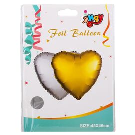 Шар надувной "Сердце" (gold), изображение 3 ᐒ купить на  ❤ Like7km.com.ua