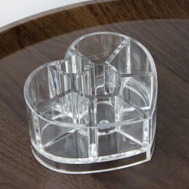 Органайзер для косметики "Сердце", 10*11,5*5,5 см, изображение 2 ᐒ купить на  ❤ Like7km.com.ua