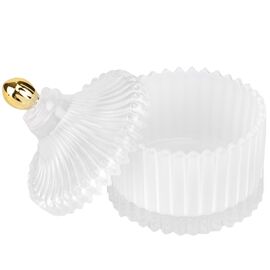 Емкость для хранения "Ария", белая, 9 см, изображение 2 ᐒ купить на  ❤ Like7km.com.ua